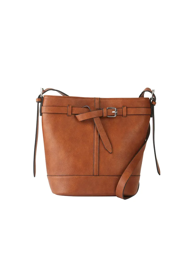 Beuteltasche in braun von vorne - bonprix