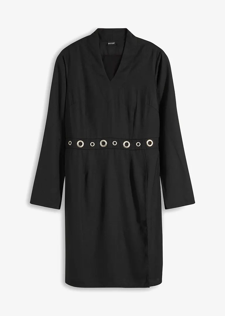 Kleid in schwarz von vorne - bonprix