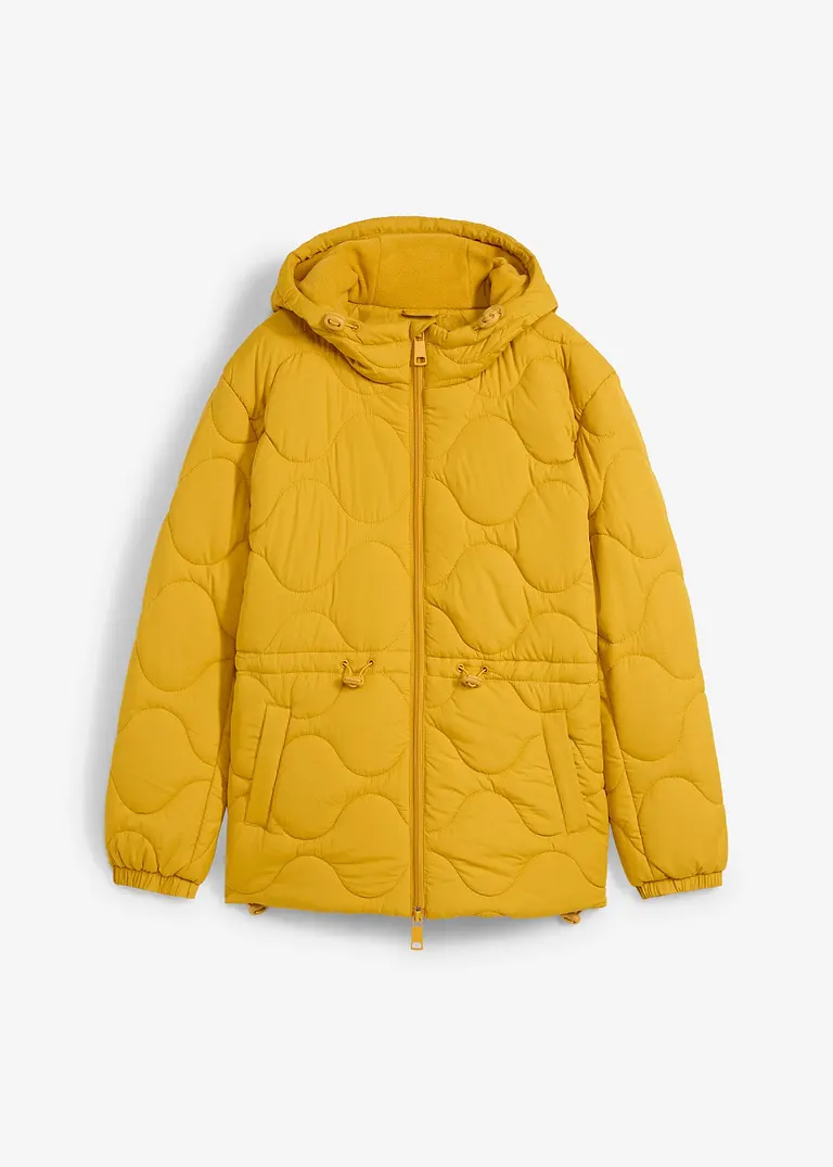 Steppjacke in gelb von vorne - bonprix