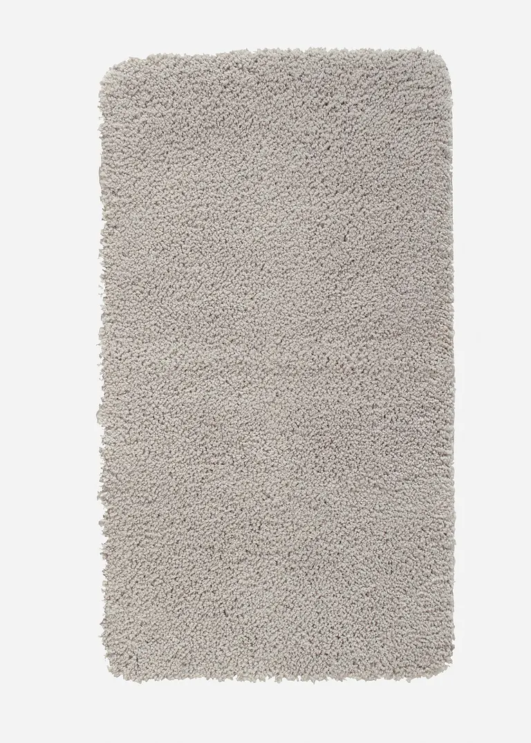 Getuftete Uni- Badematte mit hohem Flor in grau - bonprix