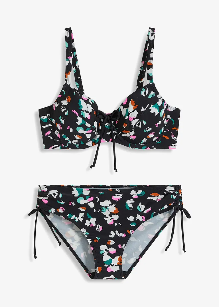 Minimizer Bikini (2-tlg.Set) in schwarz von vorne - bonprix