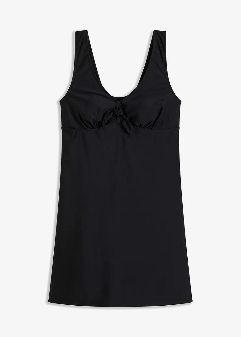 Badekleid in schwarz von vorne - bonprix