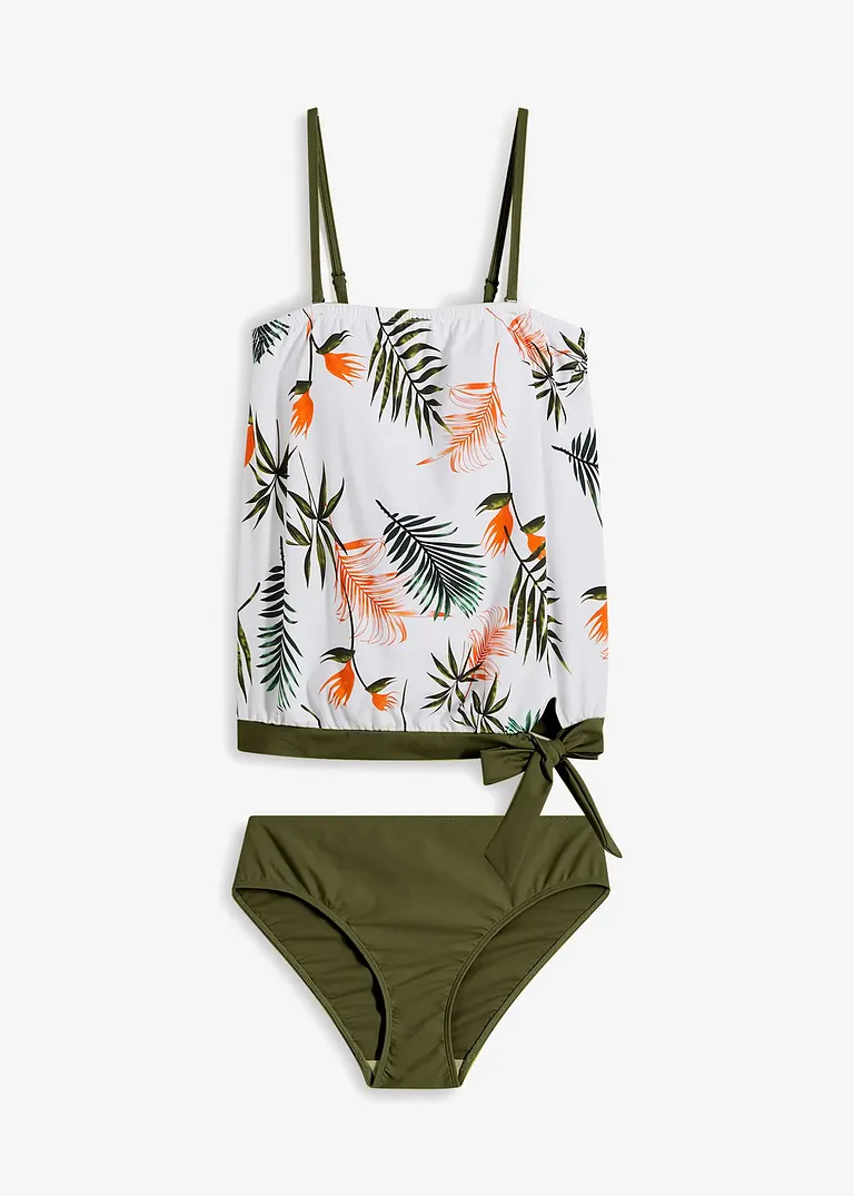 Tankini (2-tlg.Set) in weiß von vorne - bonprix