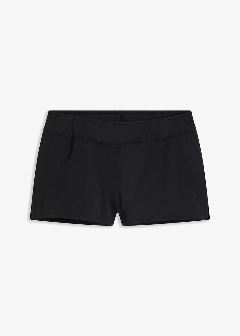 Badeshorts mit Innenslip in schwarz von vorne - bonprix