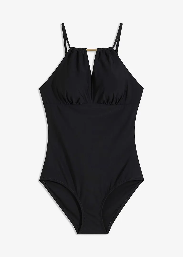 Shape Badeanzug starke Formkraft in schwarz von vorne - bonprix