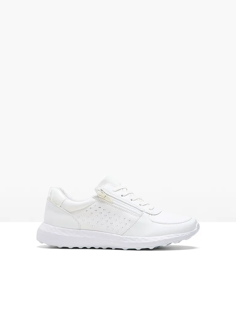 Sneaker in weiß von vorne - bonprix