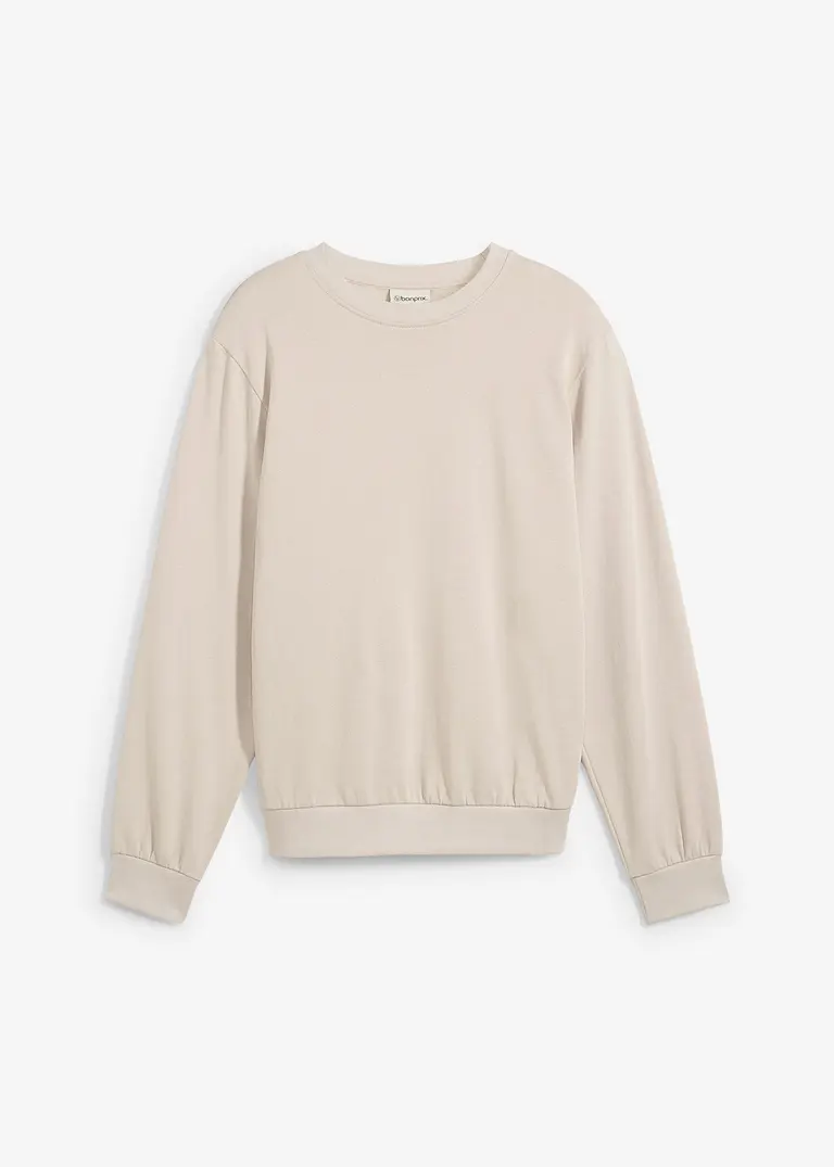 Sweatshirt in grau von vorne - bonprix
