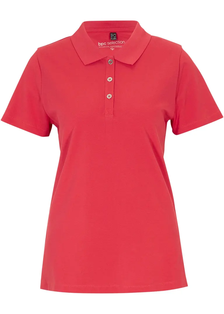 Poloshirt in rot von vorne - bonprix