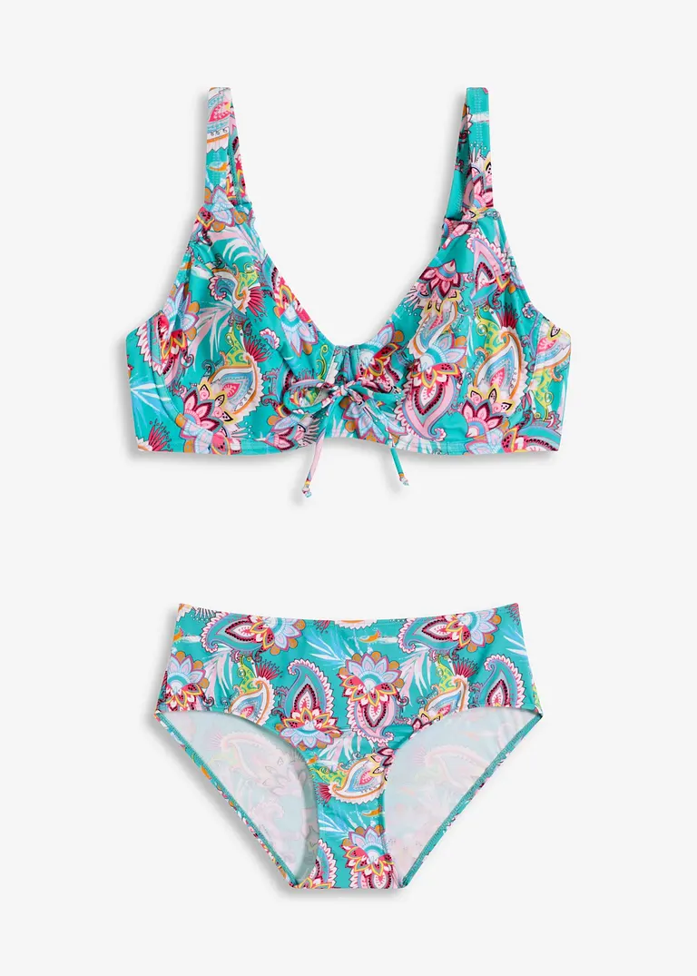 Minimizer Bügel Bikini (2-tlg. Set) in blau von vorne - bonprix