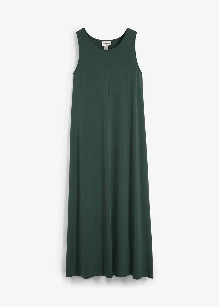Midikleid in A-Linie in grün von vorne - bonprix