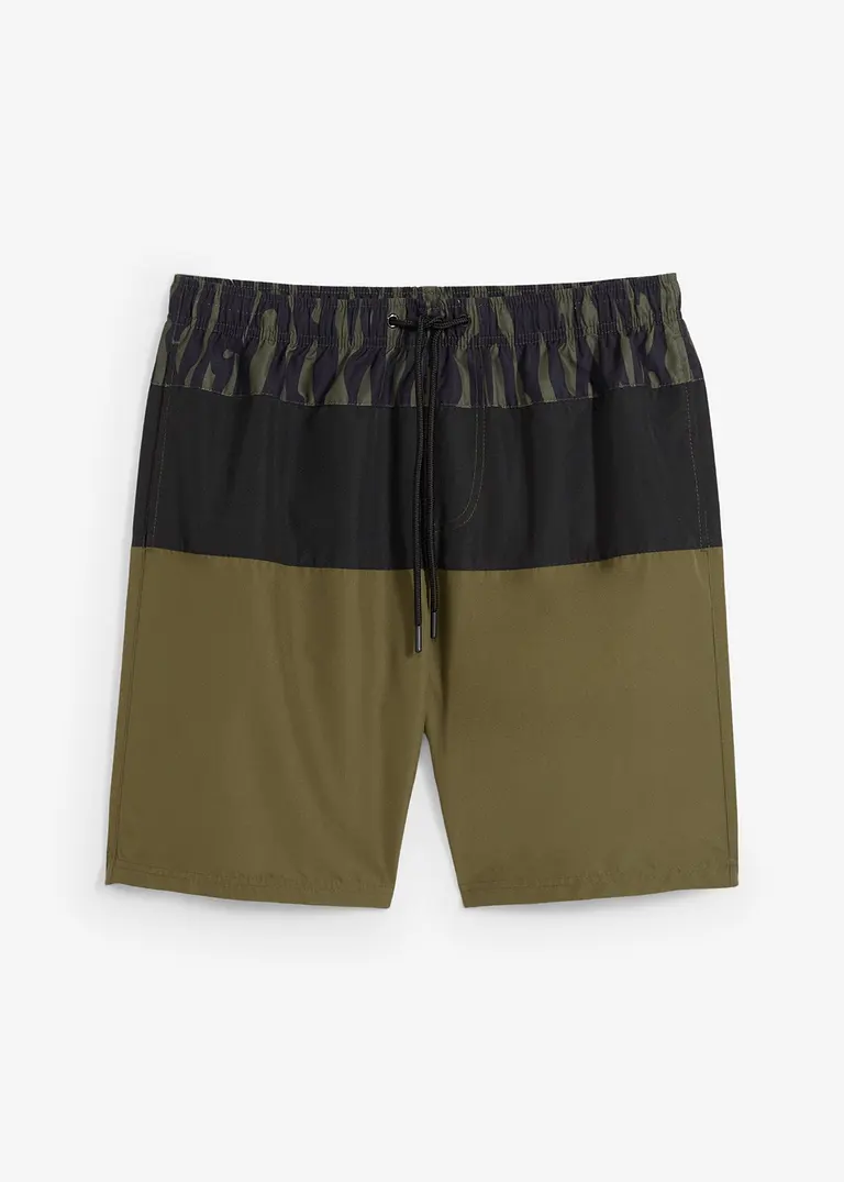 Badeshorts Herren in grün von vorne - bonprix