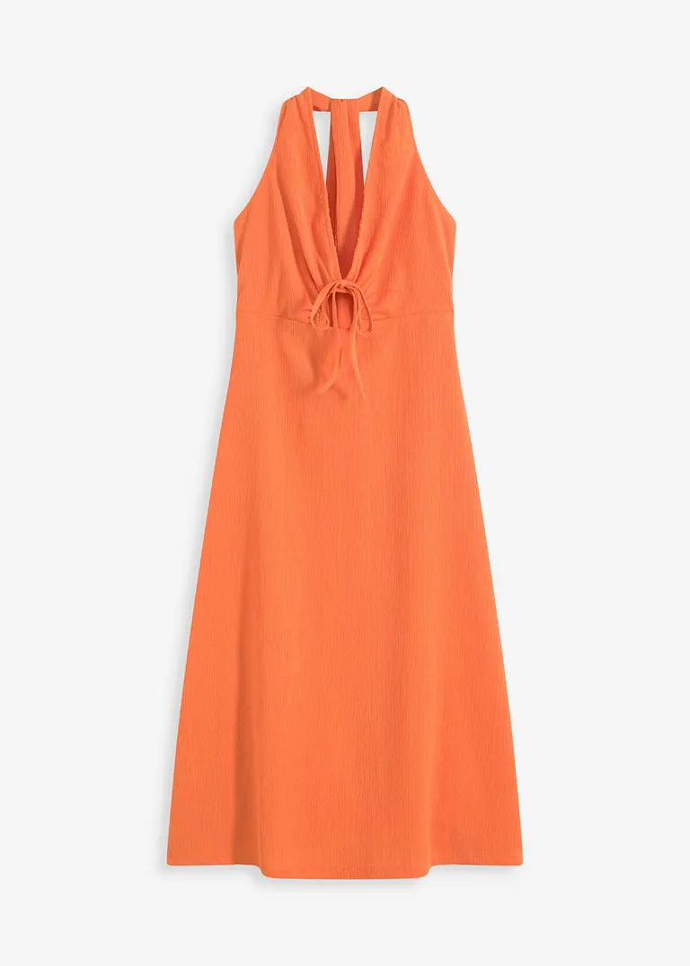 Jerseykleid mit Cutouts in orange von vorne - bonprix