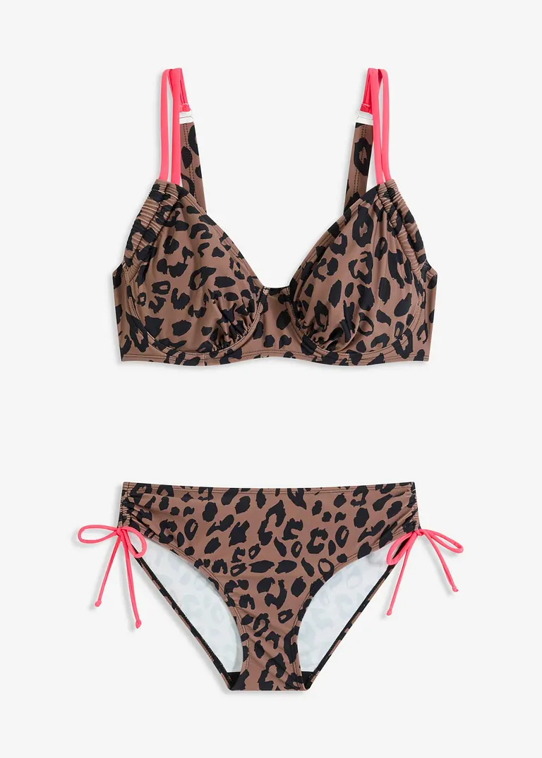 Bügel Bikini (2-tlg.Set) in braun von vorne - bonprix