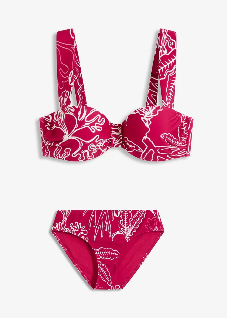 Bügel Bikini (2-tlg.Set) in rot von vorne - bonprix