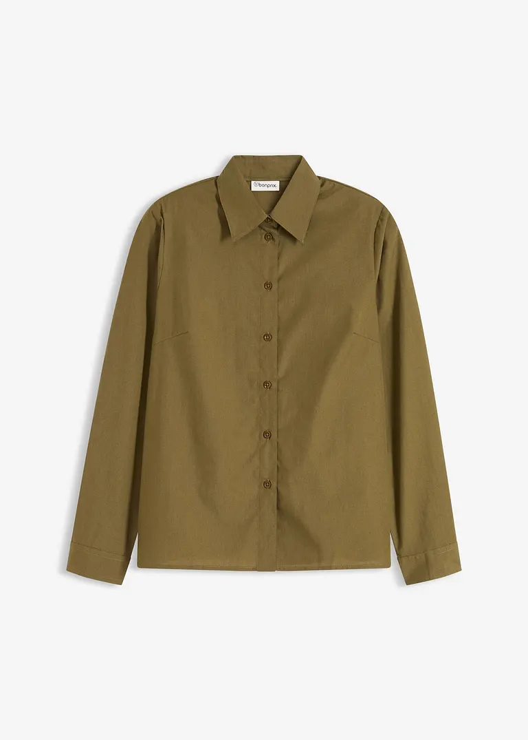 Bluse in grün von vorne - bonprix