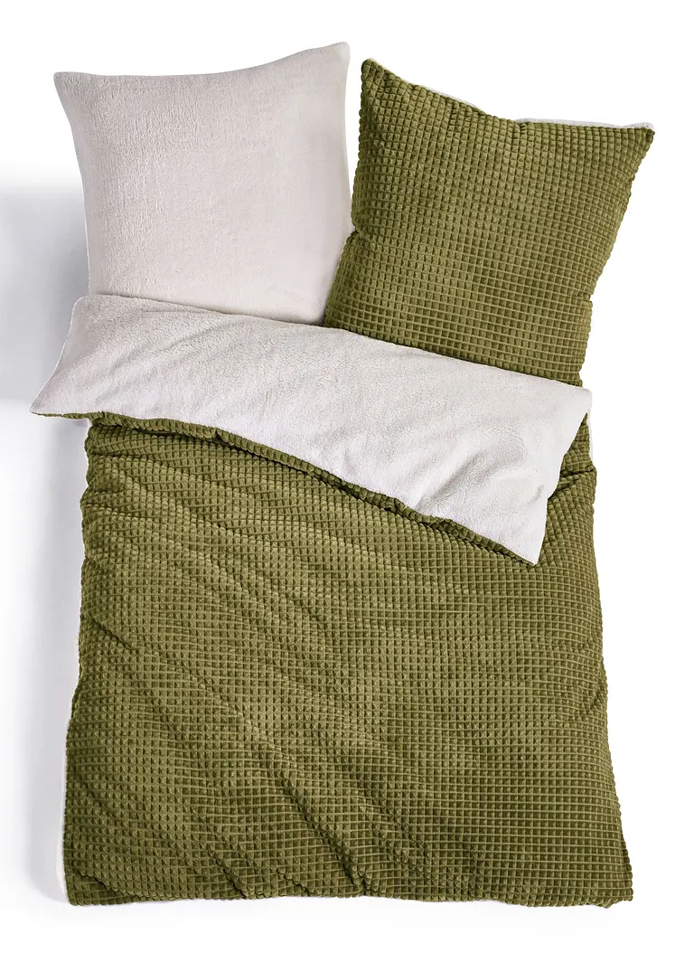 Bettwäsche Cashmere Touch in grün von vorne - bonprix