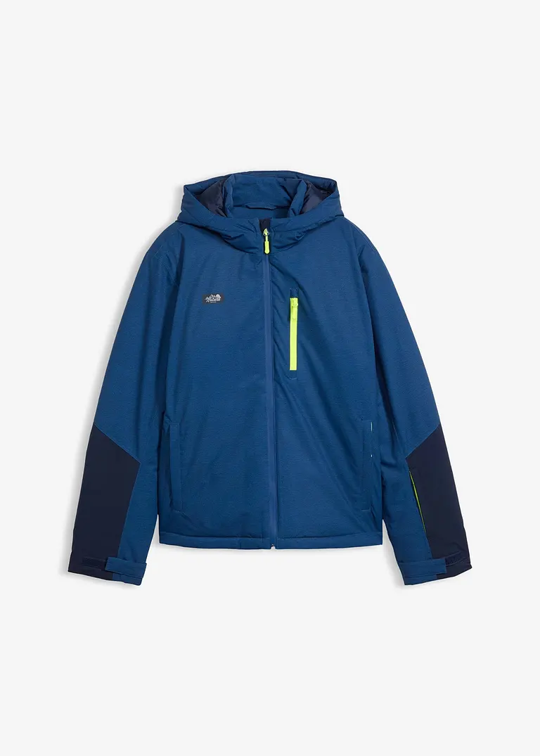 wasserdichte Funktions-Jacke in blau von vorne - bonprix