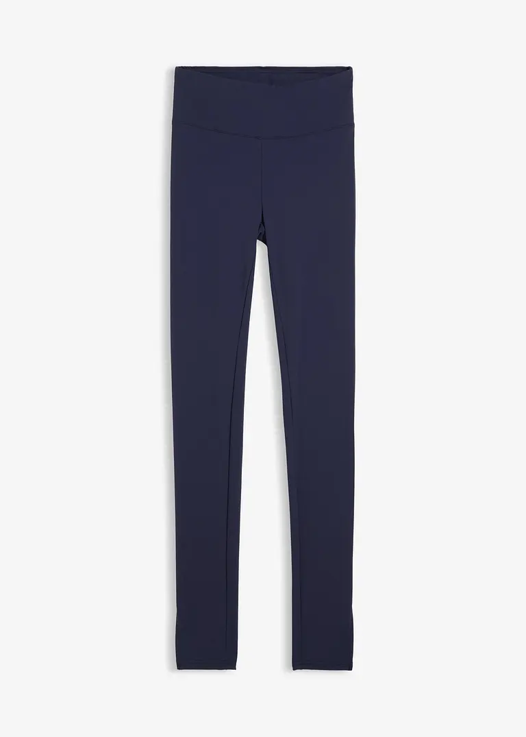 Leggings mit Nahtreißer in blau von vorne - bonprix