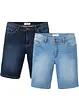 mittelblau denim + dunkelblau denim