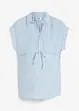 babyblau/weiß gestreift