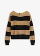 new beige/schwarz gestreift