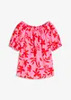 rot/pink floral