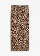 beige/schwarz leo bedruckt
