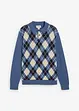 jeansblau/dunkelblau/naturmeliert kariert