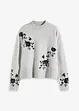 hellgrau meliert/anthrazit floral