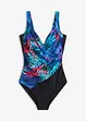 schwarz/blau/pink floral
