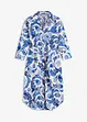 weiß/gletscherblau floral