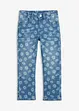 blau denim geblümt