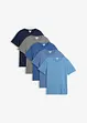 matt blau+jeansblau+hellindigo+dunkelblau+grau meliert