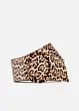 braun/schwarz/beige leo bedruckt