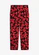 schwarz/erdbeere floral