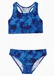 saphirblau/mitternachtsblau/mittelblau bedruckt