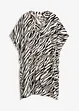 schwarz/beige zebra bedruckt