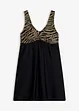 schwarz/gold zebra bedruckt