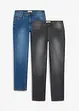 schwarz denim+blau denim