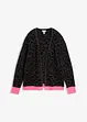 anthrazit meliert/neonpink leo