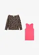 taupe/neonpink leo