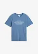jeansblau bedruckt
