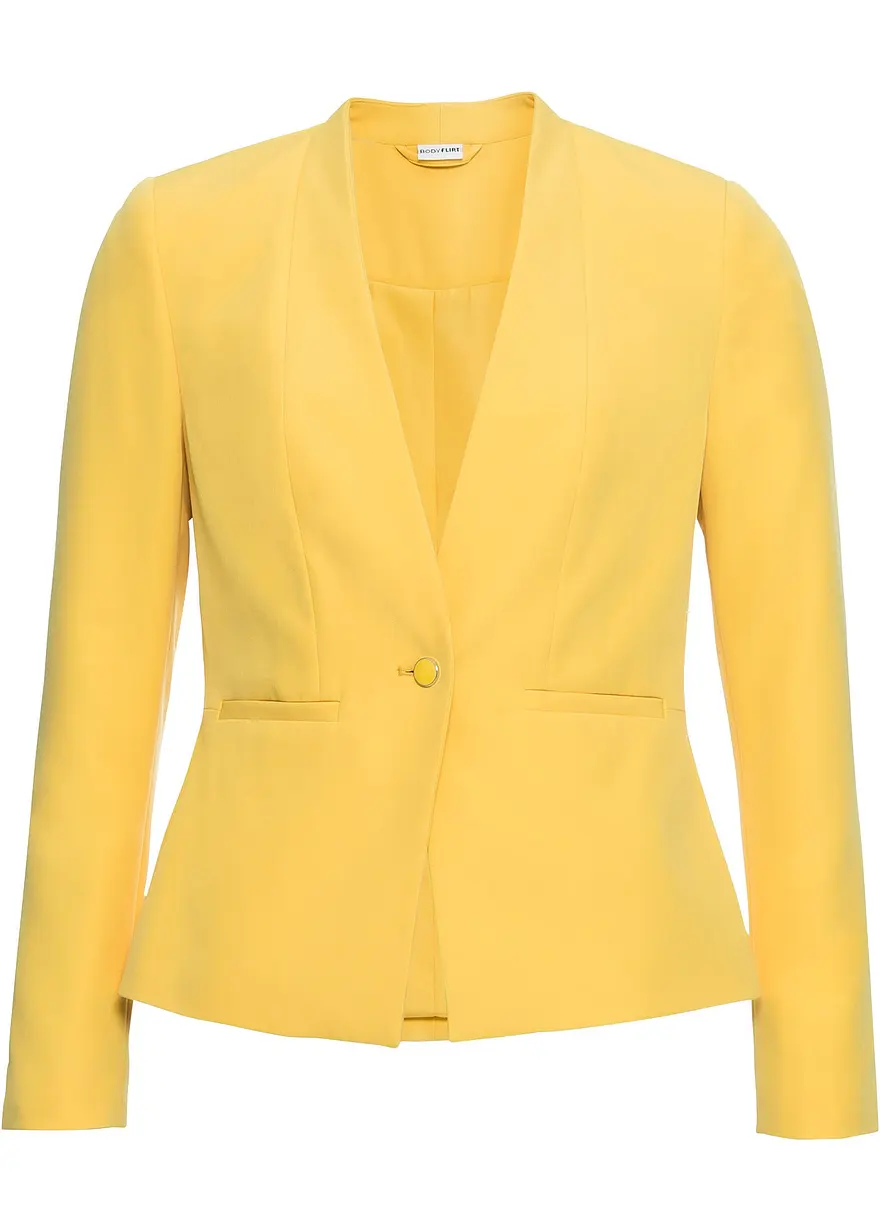 Blazer in gelb von vorne - bonprix