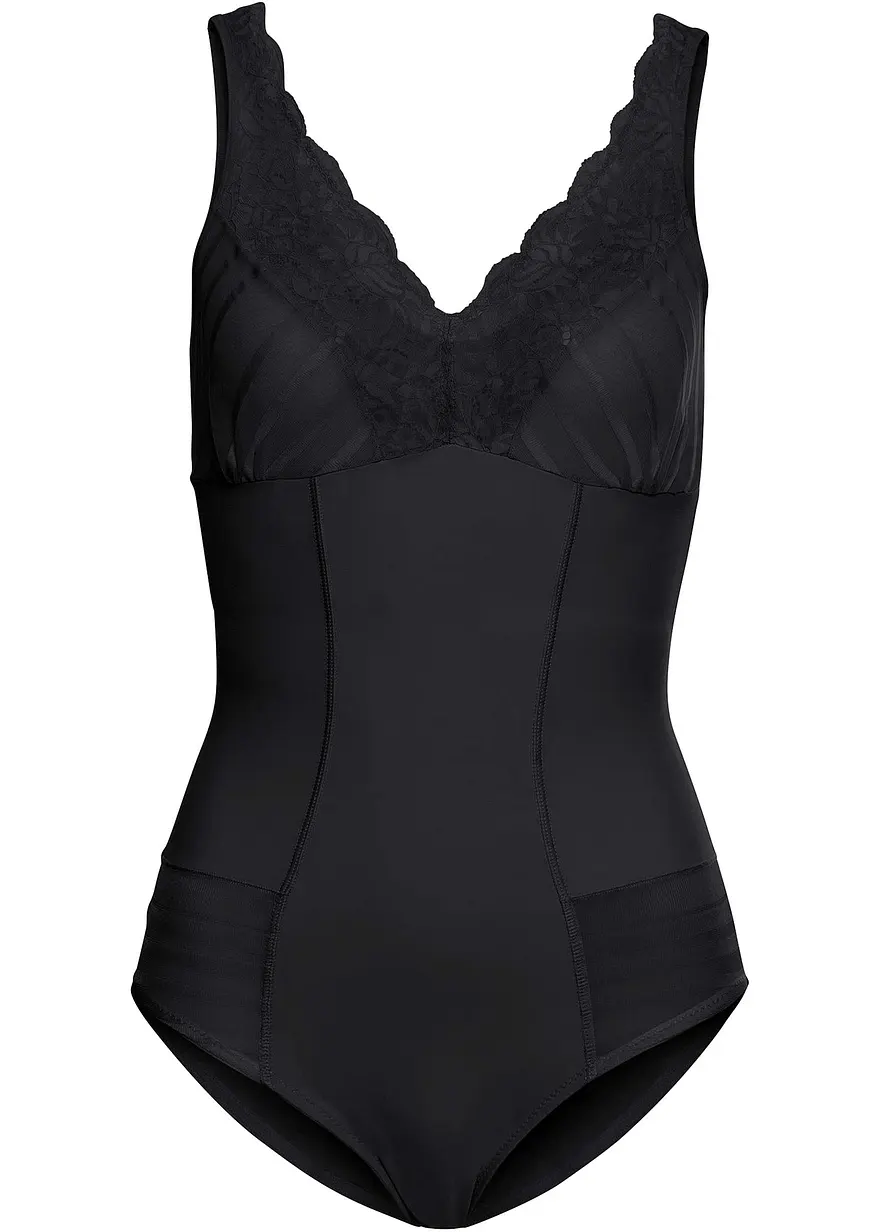 Shape Body mit mittlerer Formkraft in schwarz von vorne - bonprix