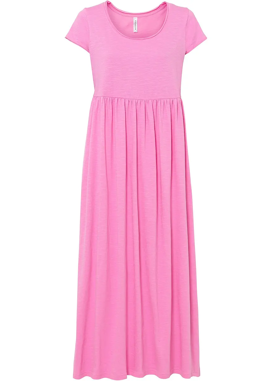 Shirtkleid aus Bio-Baumwolle in pink von vorne - bonprix