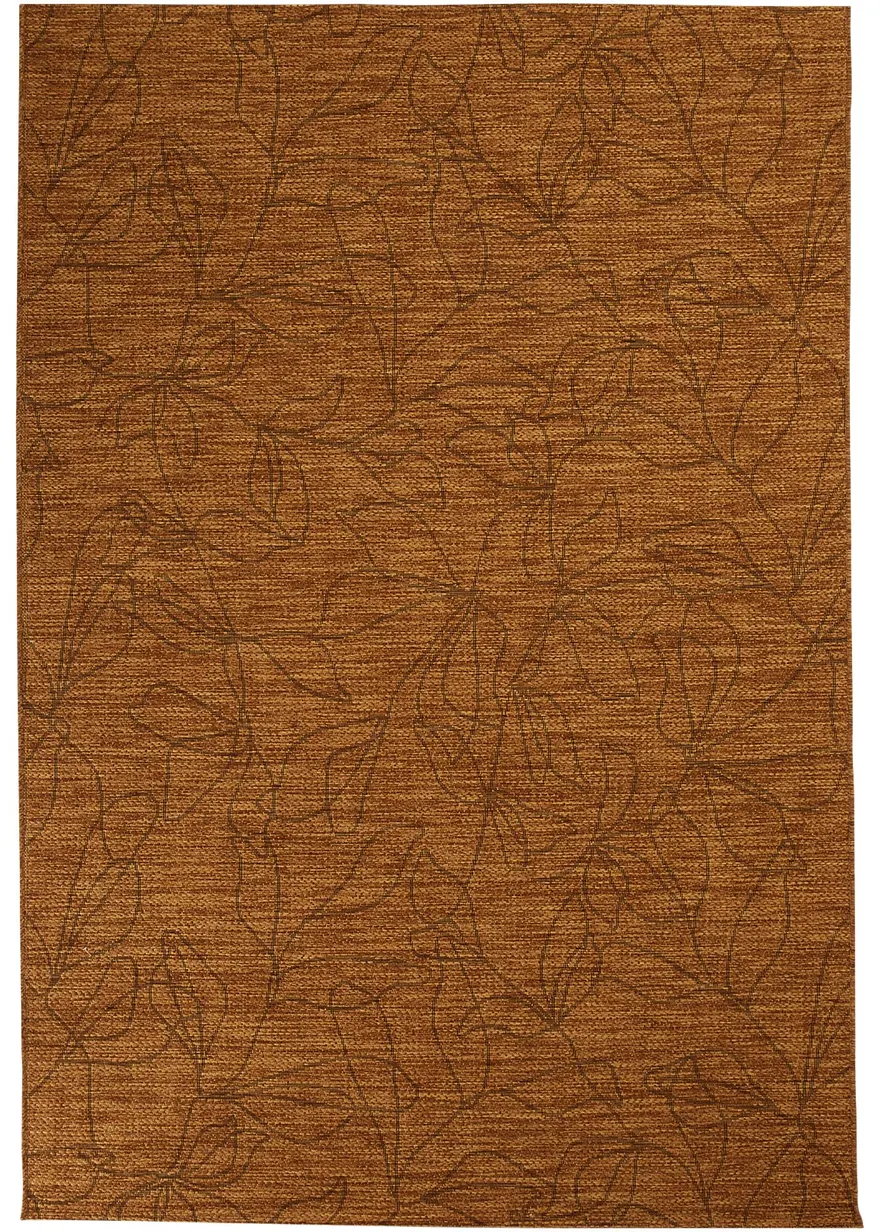 In-und Outdoor Teppich mit Blättern in braun - bpc living bonprix collection