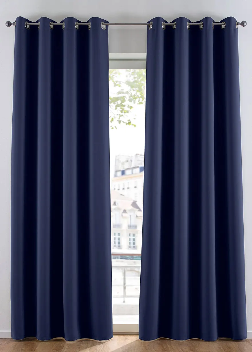 Abdunkelnder Vorhang, in vielen Größen (1er Pack) in blau - bonprix
