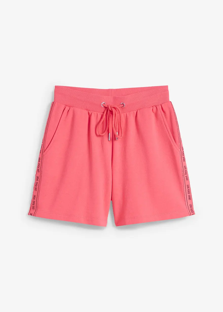 Sweat-Shorts in pink von vorne - bonprix