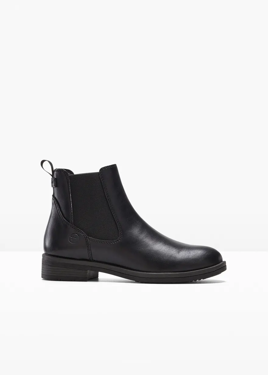 Tamaris Chelsea Boot in schwarz von vorne - Tamaris