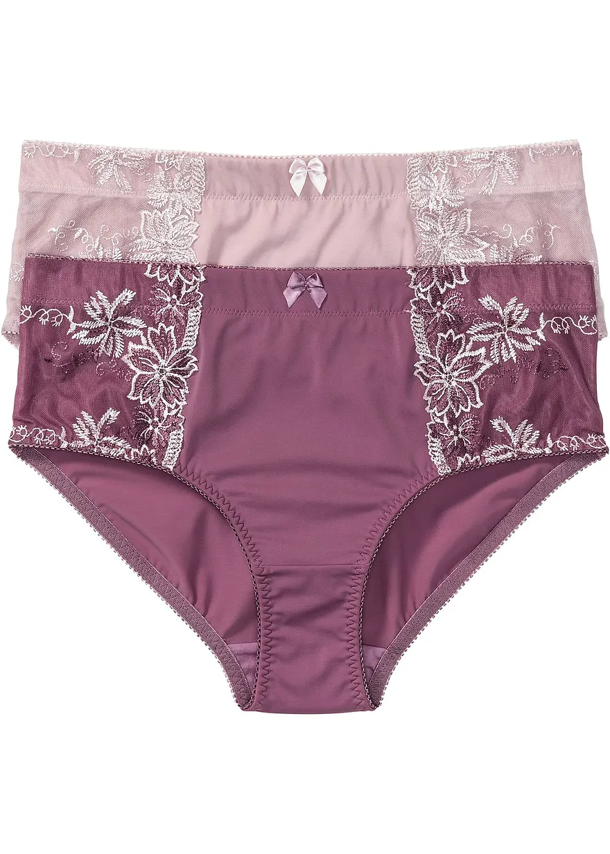 Formslip (2er Pack) in lila von vorne - bonprix
